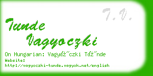 tunde vagyoczki business card